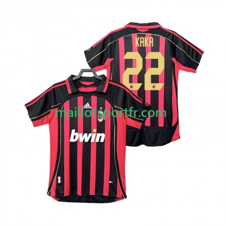 Maillot de Foot AC Milan KAKA 22 2006 2007 Retro Domicile Maillot de Foot AC Milan KAKA 22 2006 2007 Retro Domicile